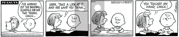 Peanuts on Wednesday March 10, 1971 Comic Strip
