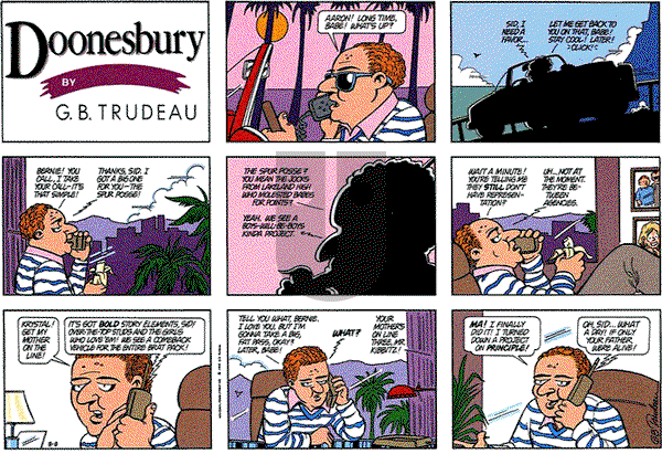 Doonesbury on Sunday August 8, 1993 Comic Strip