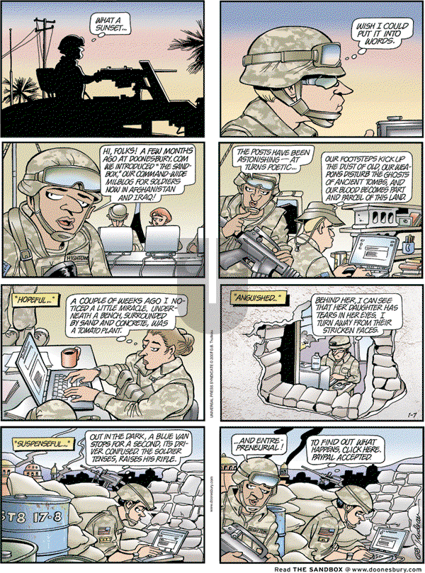 Doonesbury - Sunday January 7, 2007 Comic Strip