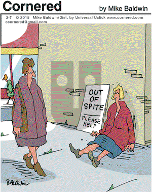 Cornered on Saturday March 7, 2015 Comic Strip