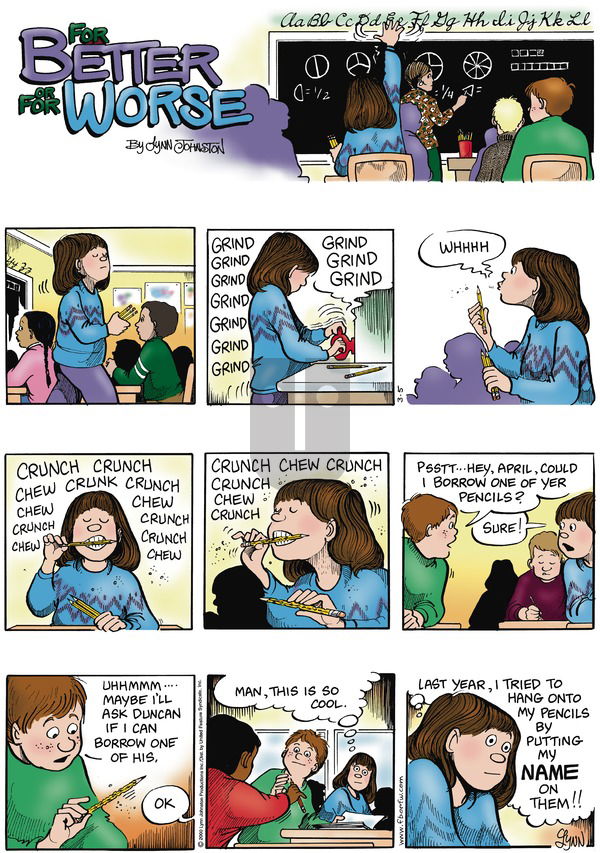 For Better or For Worse on Sunday March 5, 2000 Comic Strip