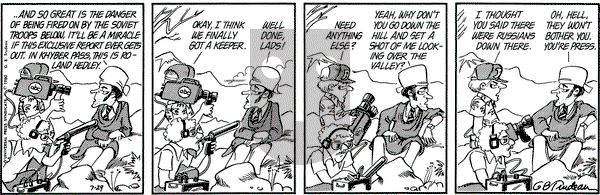 Doonesbury on Tuesday July 29, 1980 Comic Strip
