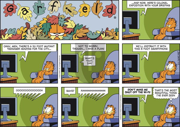 Garfield - Sunday November 5, 2023 Comic Strip