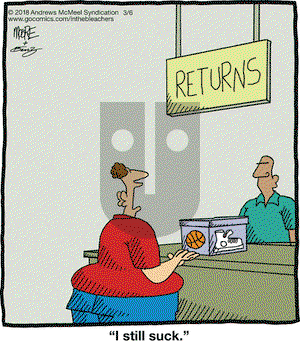 In the Bleachers on Tuesday March 6, 2018 Comic Strip