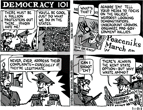 Ted Rall on Saturday May 3, 2003 Comic Strip