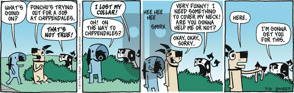 Pooch Cafe on Thursday July 31, 2014 Comic Strip