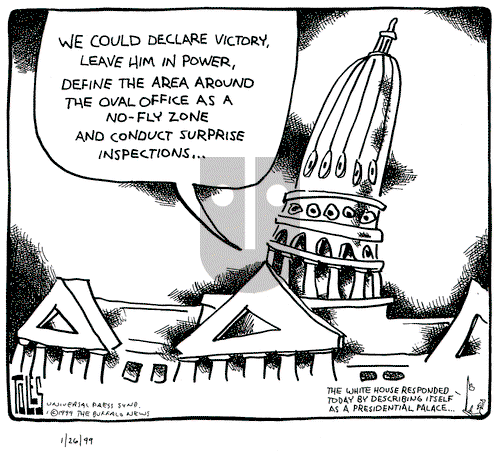 Tom Toles on Tuesday January 26, 1999 Comic Strip