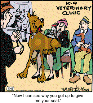 Marmaduke on Wednesday November 19, 2008 Comic Strip