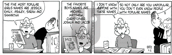 Luann on Thursday July 2, 1998 Comic Strip