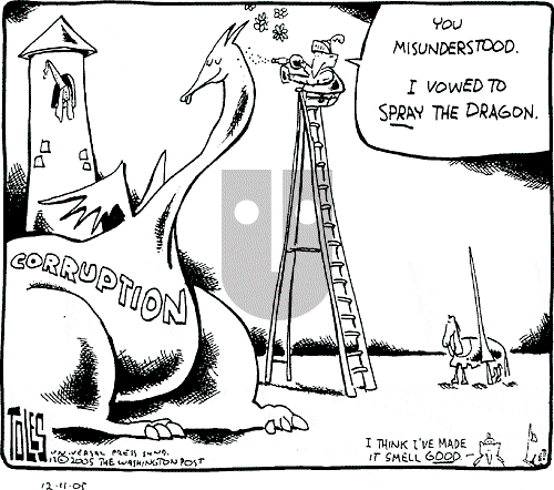 Tom Toles - Sunday December 11, 2005 Comic Strip