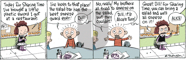 Cul de Sac on Tuesday February 26, 2019 Comic Strip