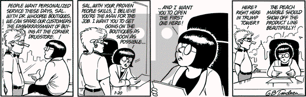 Doonesbury on Wednesday January 20, 1988 Comic Strip