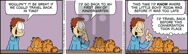 Garfield on Monday August 7, 2017 Comic Strip