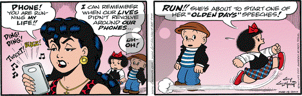 Nancy on Wednesday March 15, 2017 Comic Strip