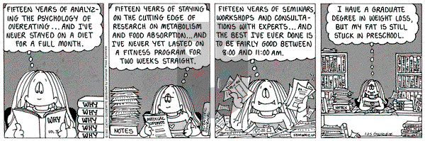 Cathy Classics on Saturday January 25, 1997 Comic Strip