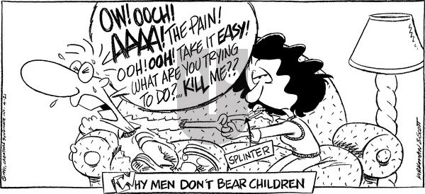 Baby Blues on Sunday April 21, 1991 Comic Strip