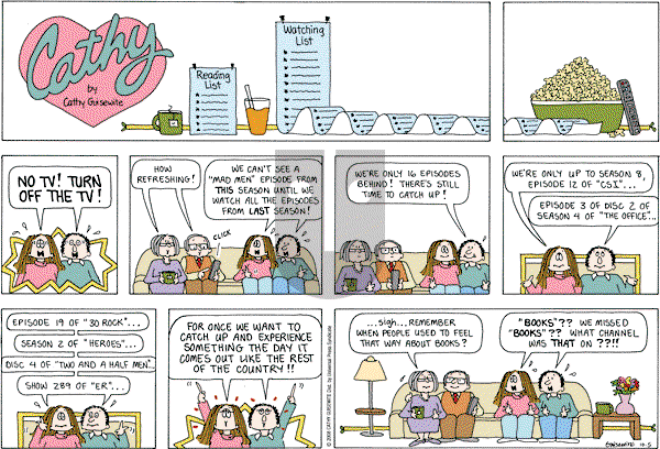 Cathy Classics - Sunday October 5, 2008 Comic Strip
