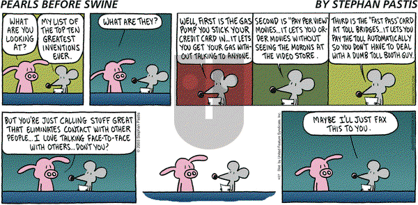 Pearls Before Swine on Sunday April 27, 2003 Comic Strip