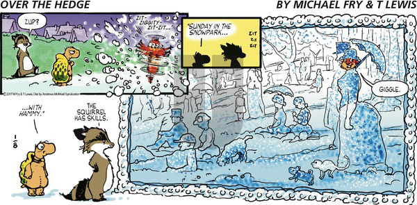 Over the Hedge on Sunday January 8, 2017 Comic Strip