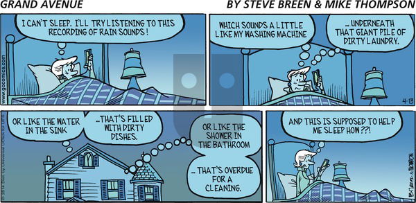 Grand Avenue on Sunday April 13, 2014 Comic Strip