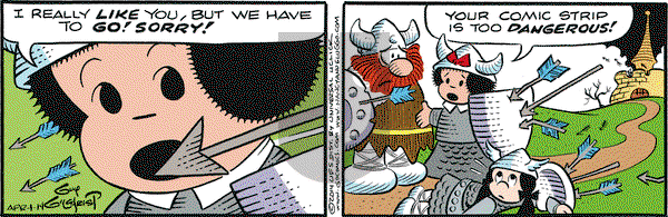 Nancy on Tuesday April 1, 2014 Comic Strip