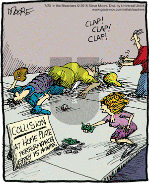 In the Bleachers on Monday July 25, 2016 Comic Strip