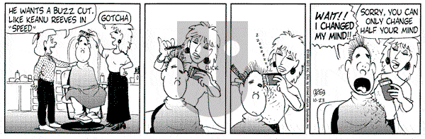 Luann on Wednesday October 23, 1996 Comic Strip