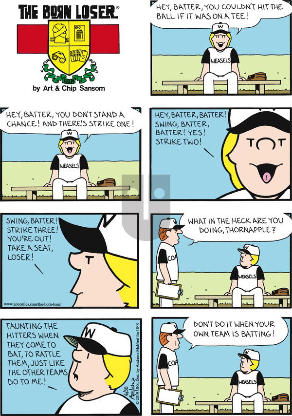 The Born Loser on Sunday June 30, 2019 Comic Strip