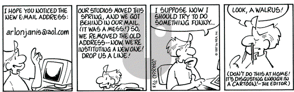 Arlo and Janis on Wednesday July 23, 1997 Comic Strip