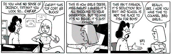 Luann on Tuesday March 2, 2004 Comic Strip