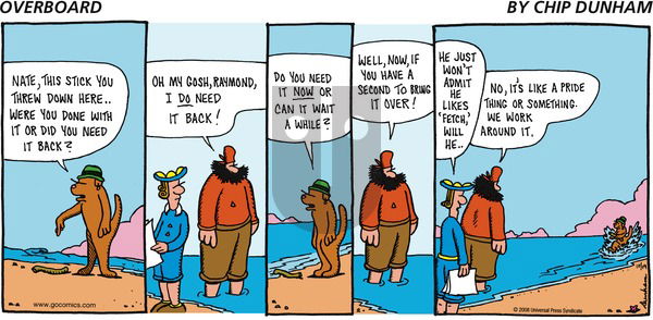 Overboard on Sunday October 19, 2008 Comic Strip