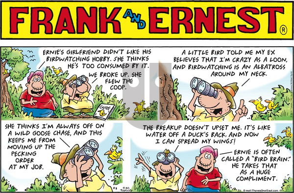 Frank and Ernest on Sunday September 30, 2018 Comic Strip