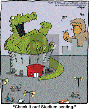 In the Bleachers on Saturday October 11, 2025 Comic Strip