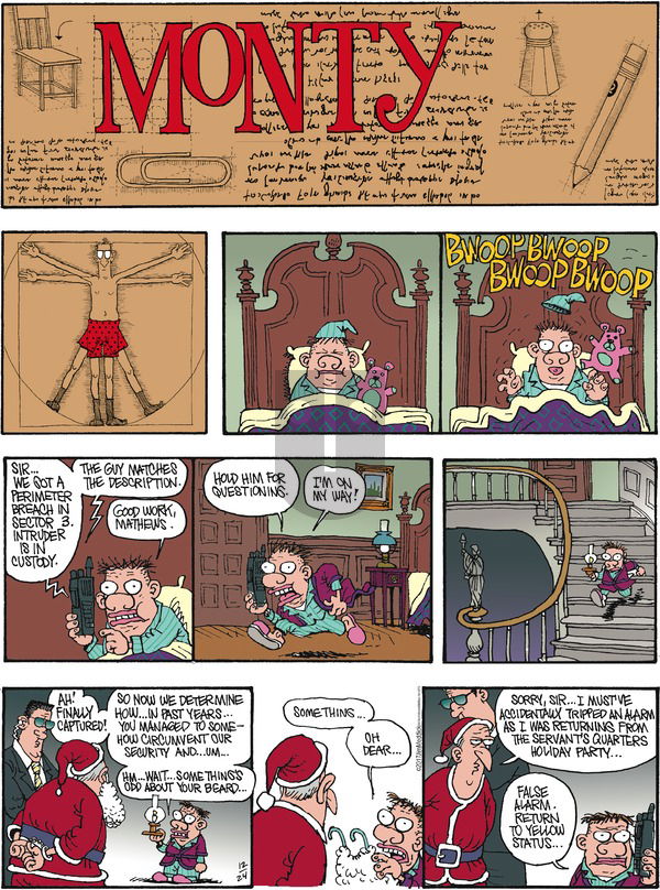 Monty on Sunday December 24, 2017 Comic Strip