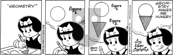 Nancy on Monday September 10, 2001 Comic Strip