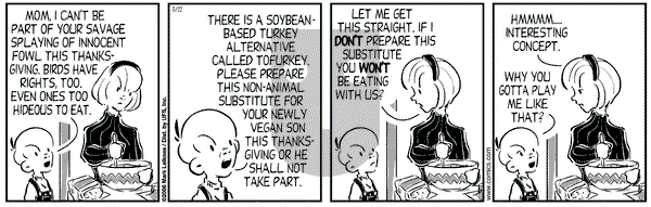 Cow and Boy Classics on Wednesday November 22, 2006 Comic Strip