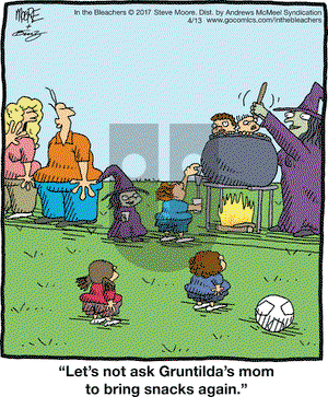 In the Bleachers on Thursday April 13, 2017 Comic Strip