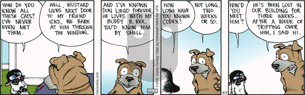 Get Fuzzy on Friday August 3, 2012 Comic Strip