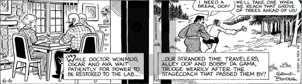 Alley Oop on Wednesday June 6, 2001 Comic Strip