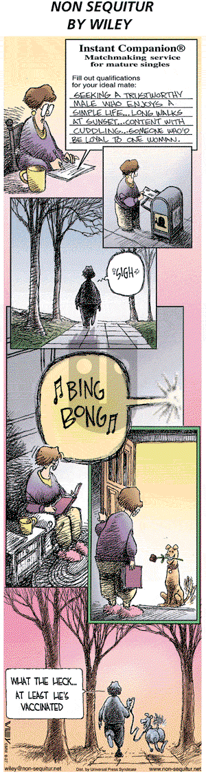 Non Sequitur on Sunday August 27, 2000 Comic Strip