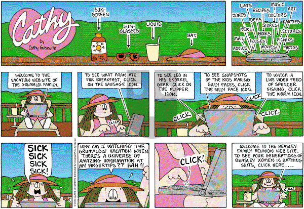 Cathy Classics - Sunday July 17, 2011 Comic Strip