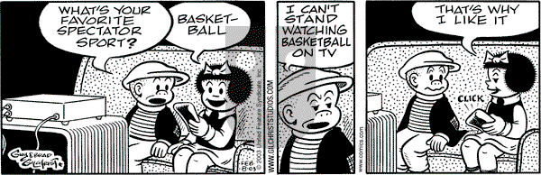 Nancy on Saturday February 8, 2003 Comic Strip
