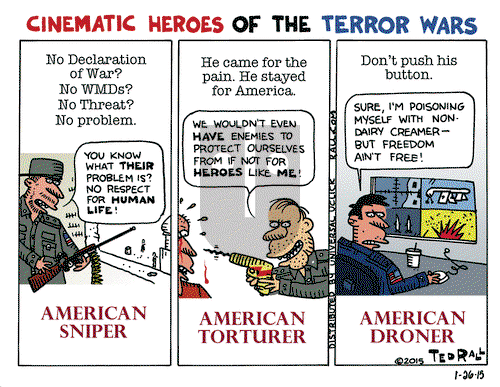 Ted Rall on Monday January 26, 2015 Comic Strip