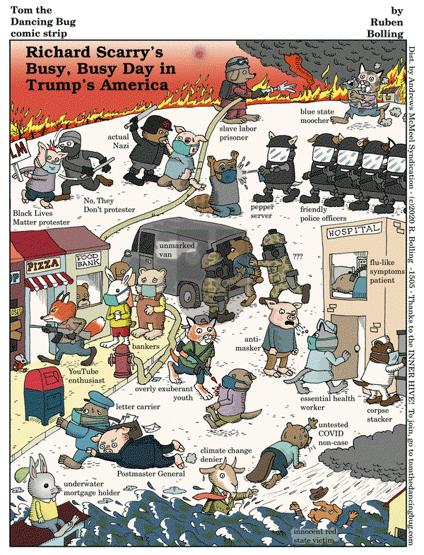 Tom the Dancing Bug - Friday September 25, 2020 Comic Strip