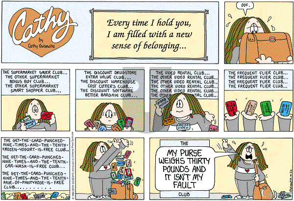 Cathy Classics - Sunday April 26, 1998 Comic Strip