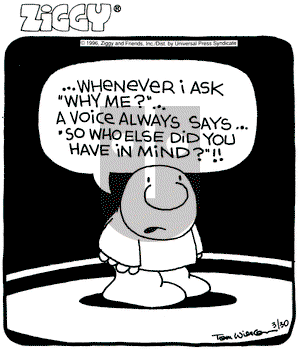 Ziggy on Saturday March 30, 1996 Comic Strip