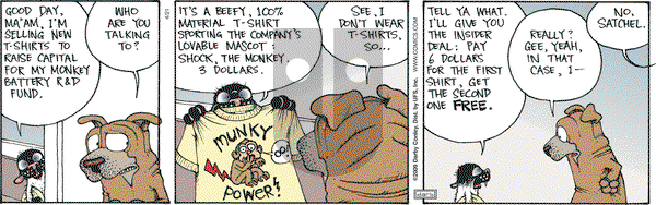 Get Fuzzy on Tuesday April 21, 2009 Comic Strip