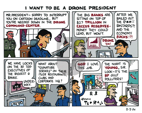 Ted Rall on Wednesday November 5, 2014 Comic Strip