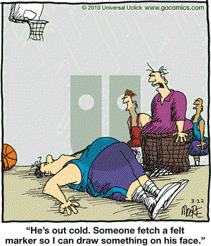 In the Bleachers - Monday March 22, 2010 Comic Strip