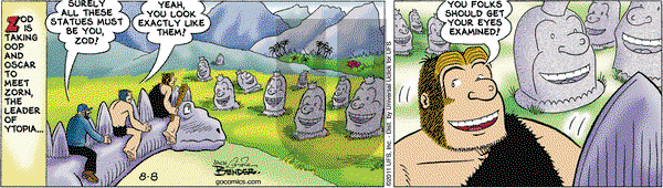 Alley Oop on Monday August 8, 2011 Comic Strip